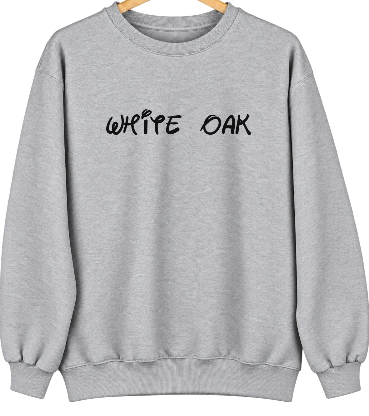 White Oak, Oklahoma Hometown Crewneck — Sport Grey