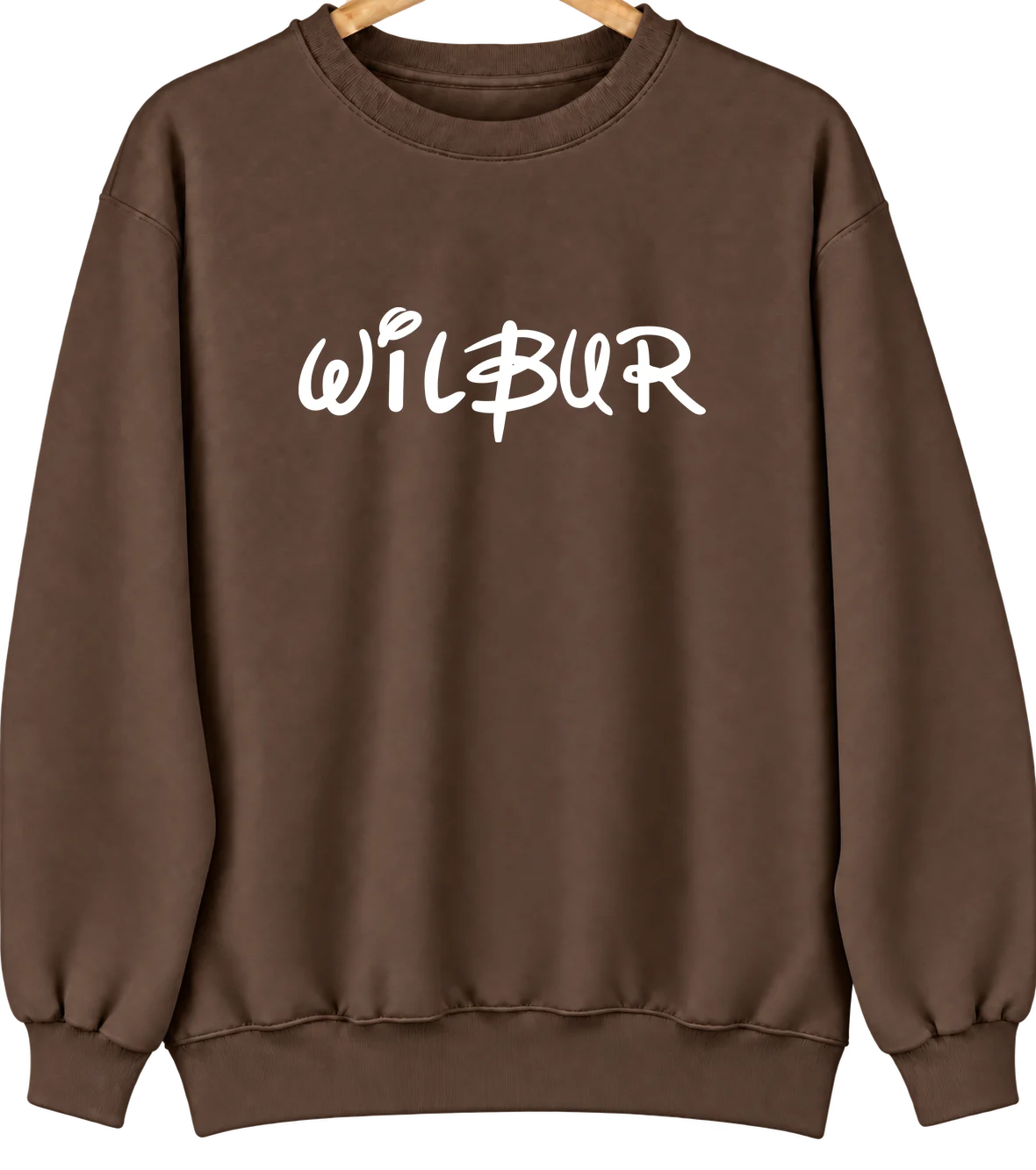 Wilbur, Washington Hometown Crewneck — Brown