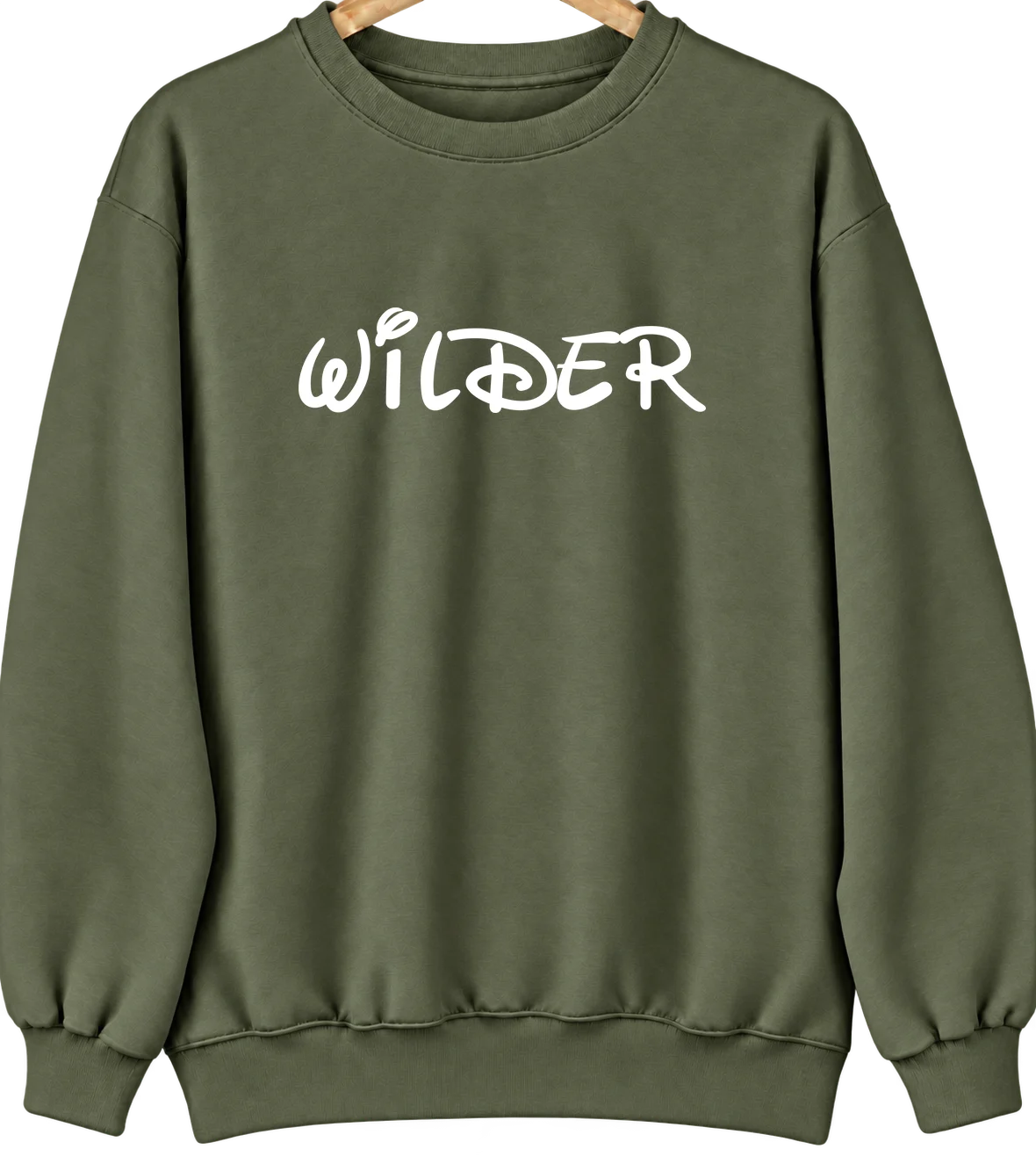 Wilder, Kentucky Hometown Crewneck — Military Green