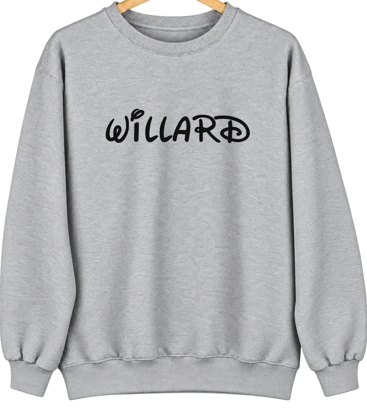 Willard, New Mexico Hometown Crewneck — Sport Grey