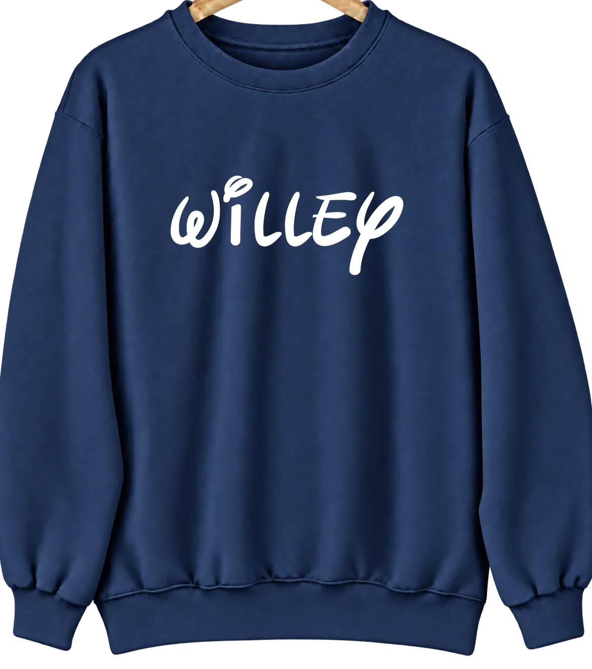 Willey, Iowa Hometown Crewneck — Navy