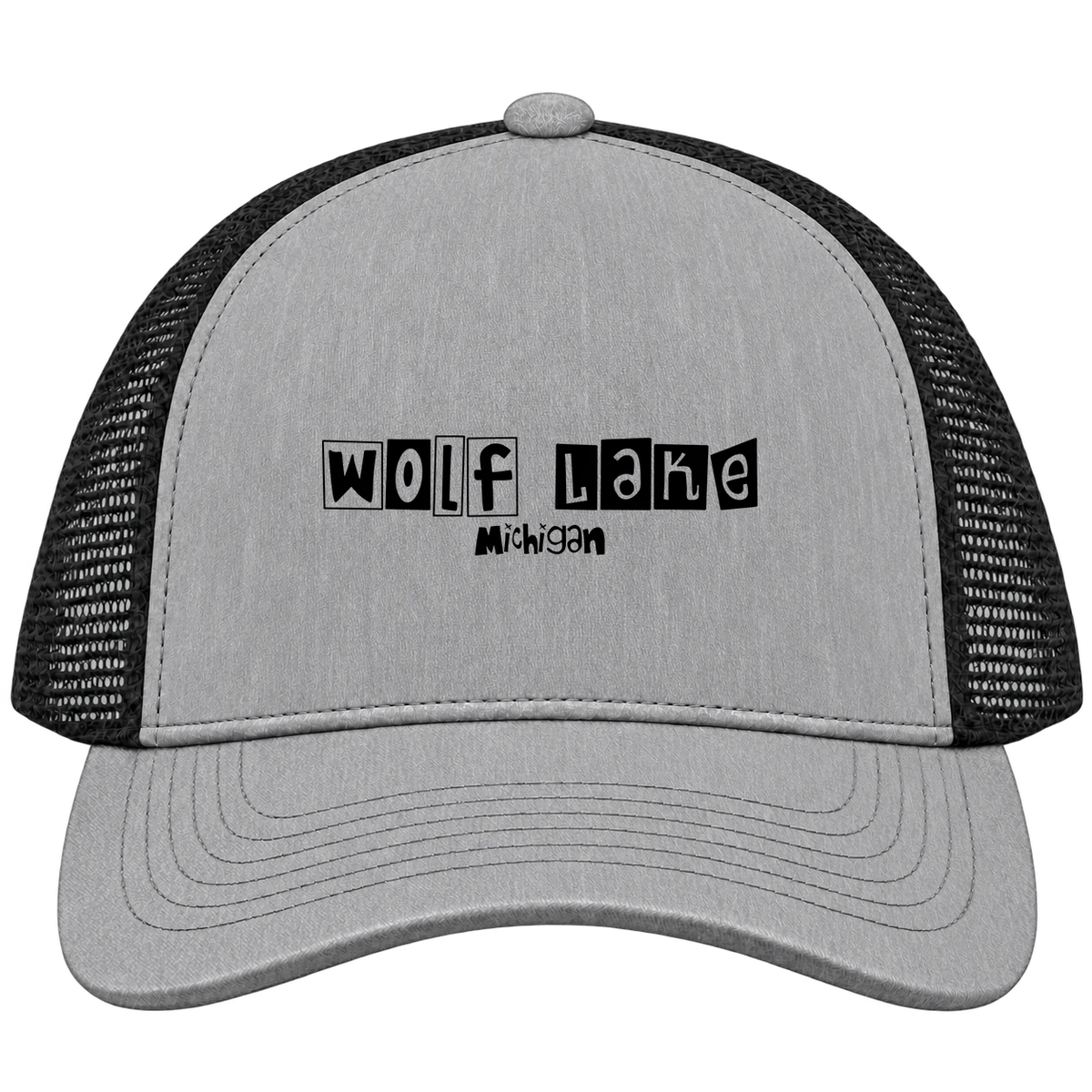 Wolf Lake, Michigan Hometown Trucker Cap