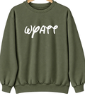 Wyatt, Indiana Hometown Crewneck — Military Green