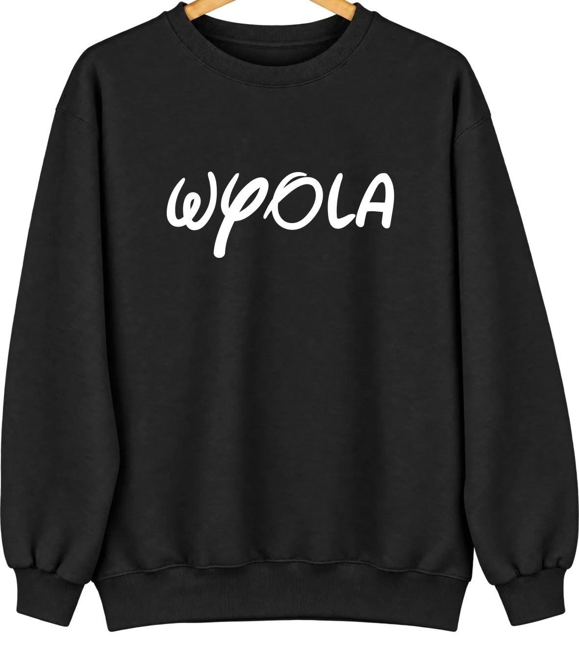 Wyola, Montana Hometown Crewneck — Black