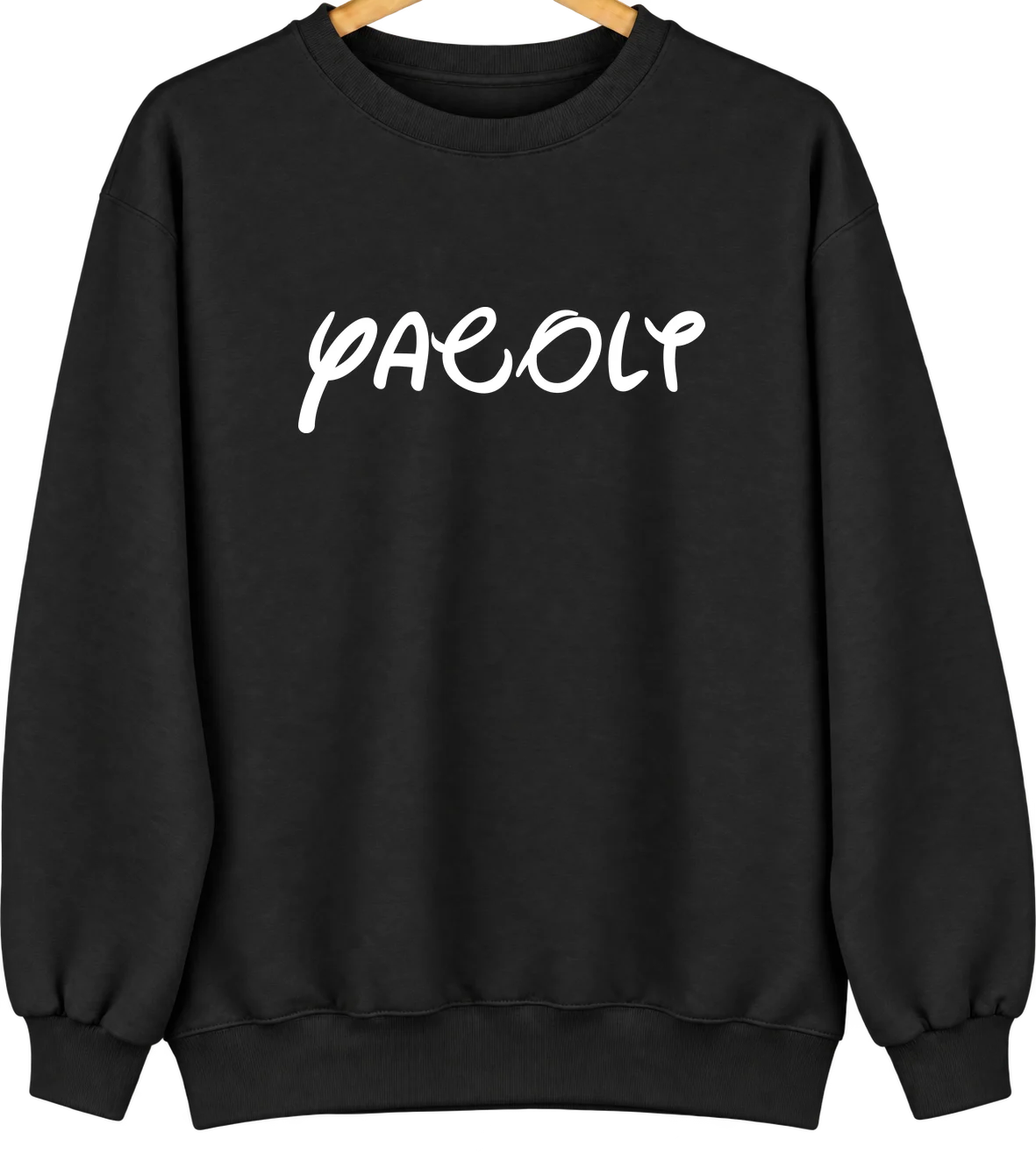 Yacolt, Washington Hometown Crewneck — Black