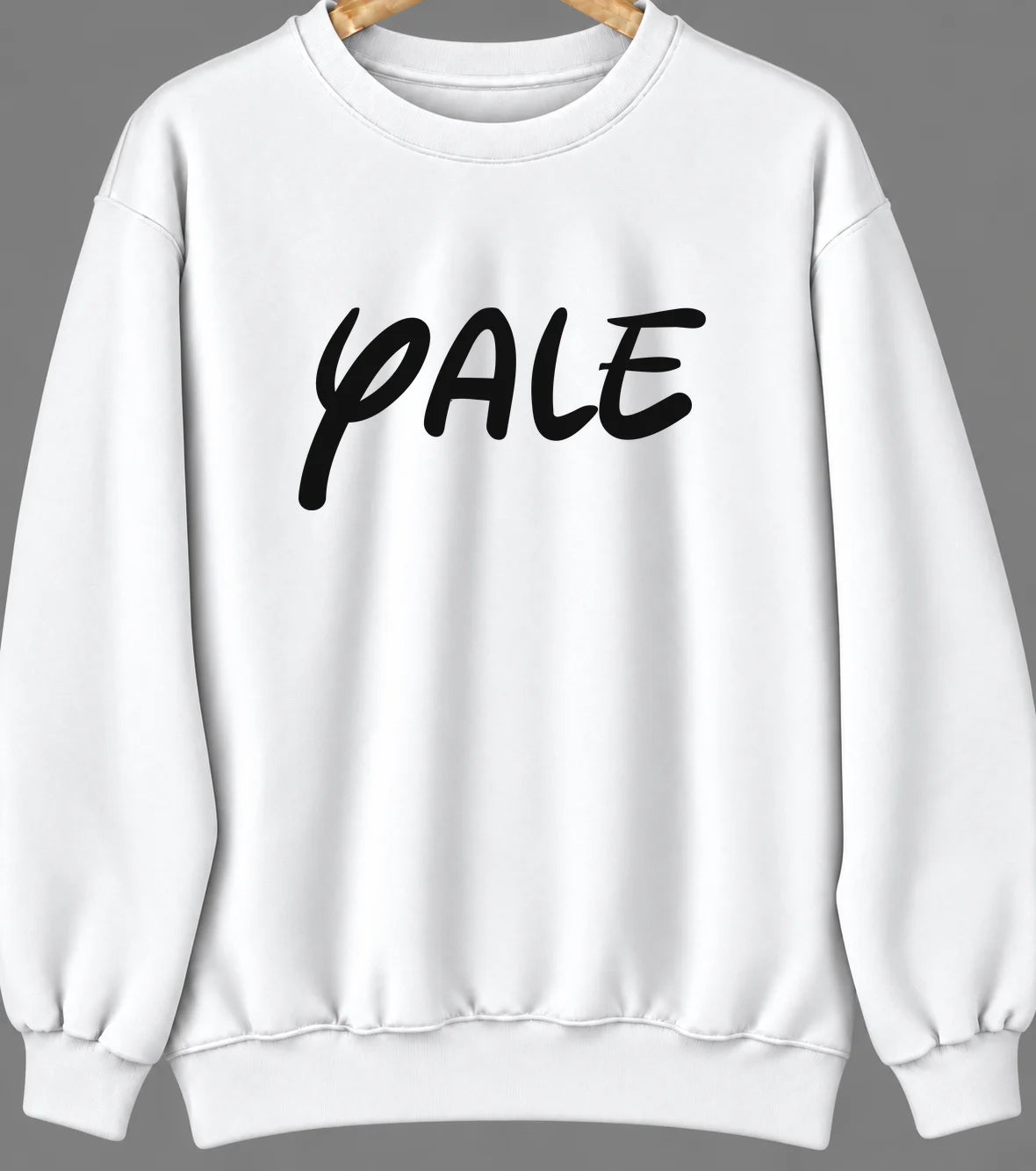Yale, South Dakota Hometown Crewneck — White