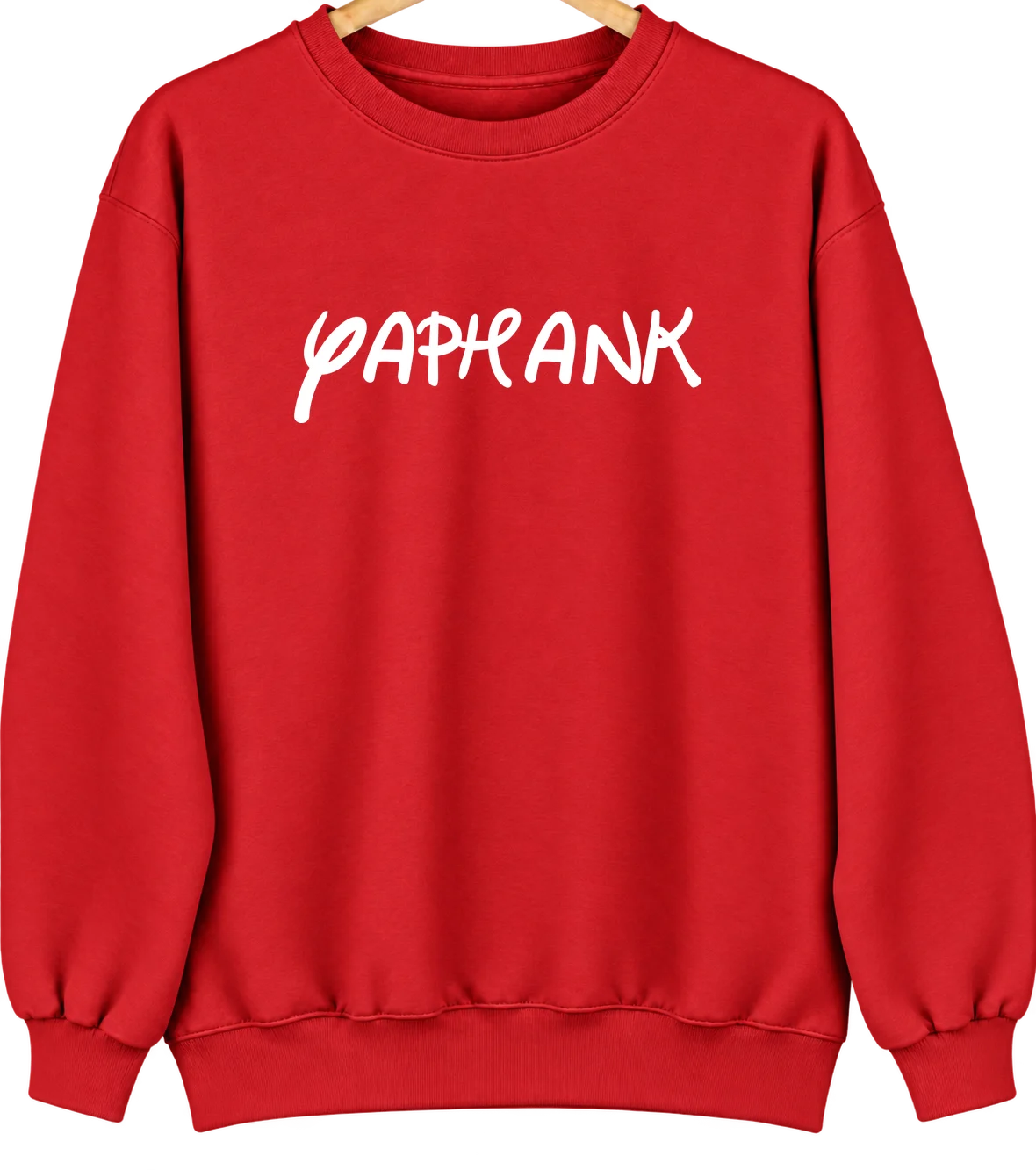 Yaphank, New York Hometown Crewneck — Red