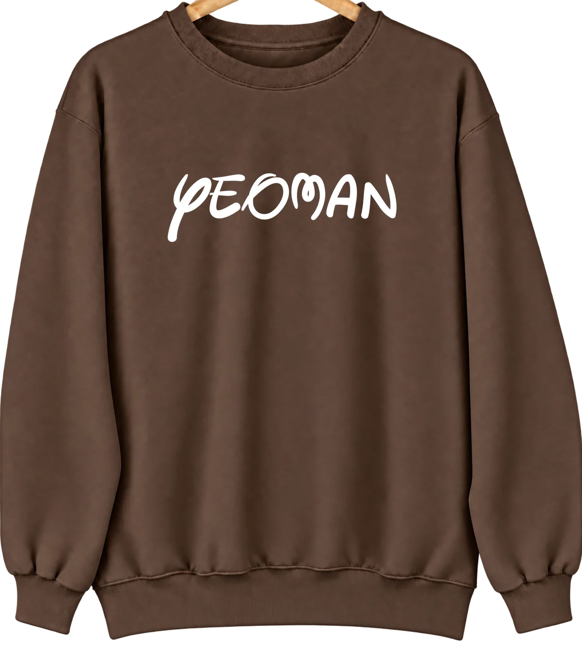 Yeoman, Indiana Hometown Crewneck — Brown
