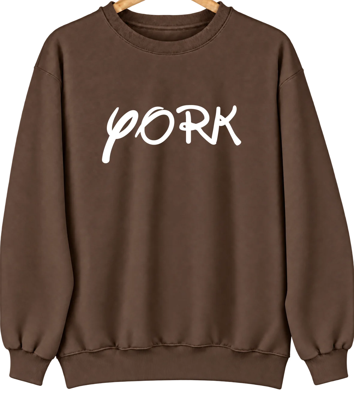 York, Arizona Hometown Crewneck — Brown
