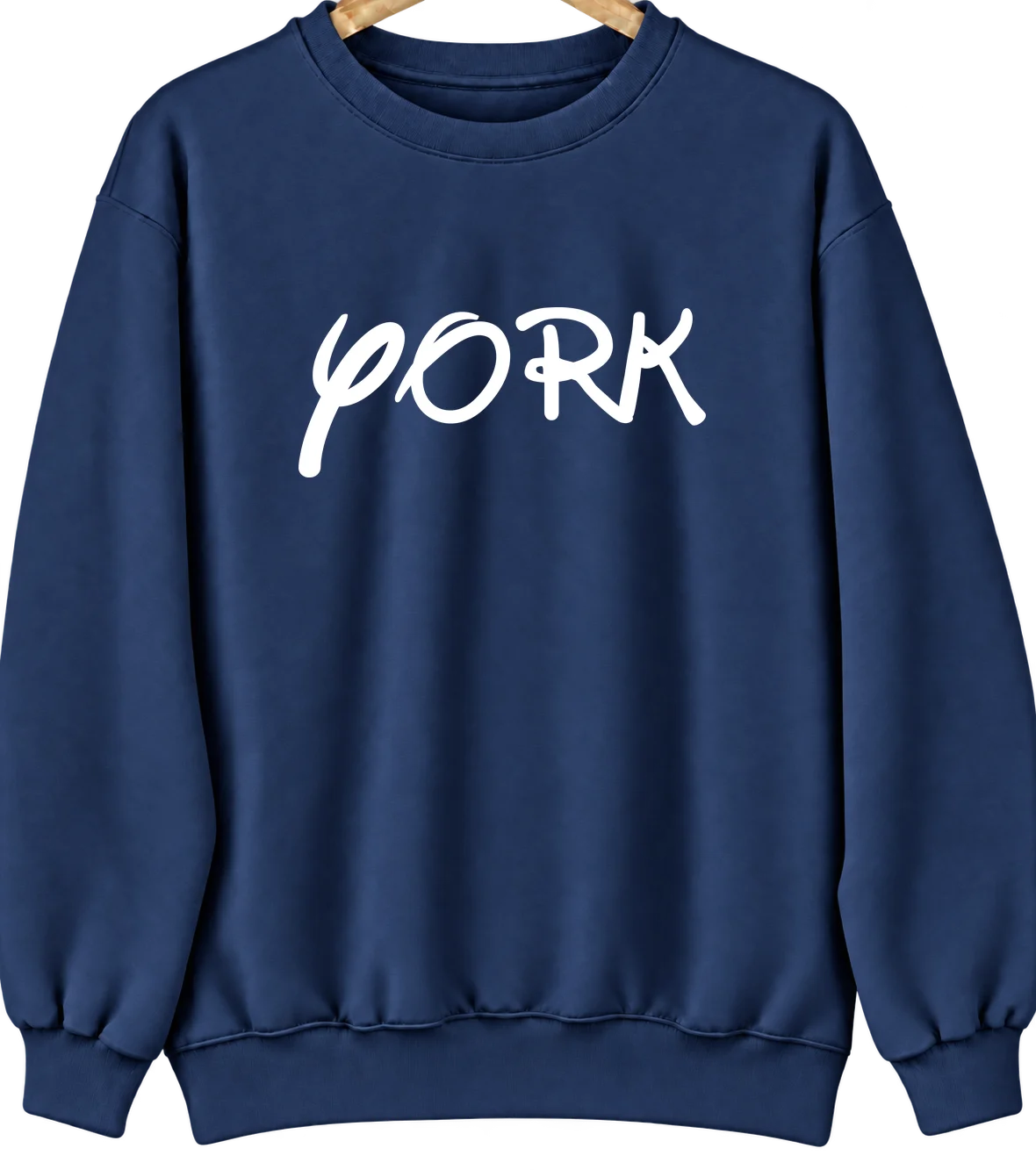 York, Montana Hometown Crewneck — Navy