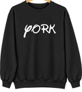 York, Nebraska Hometown Crewneck — Black