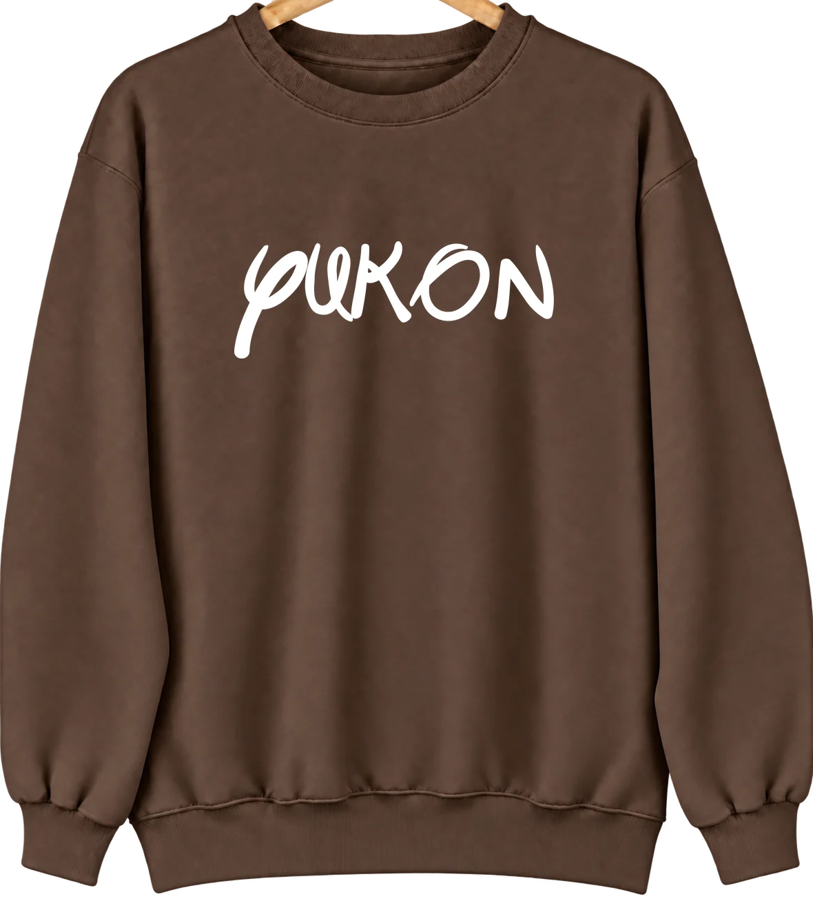 Yukon, Oklahoma Hometown Crewneck — Brown