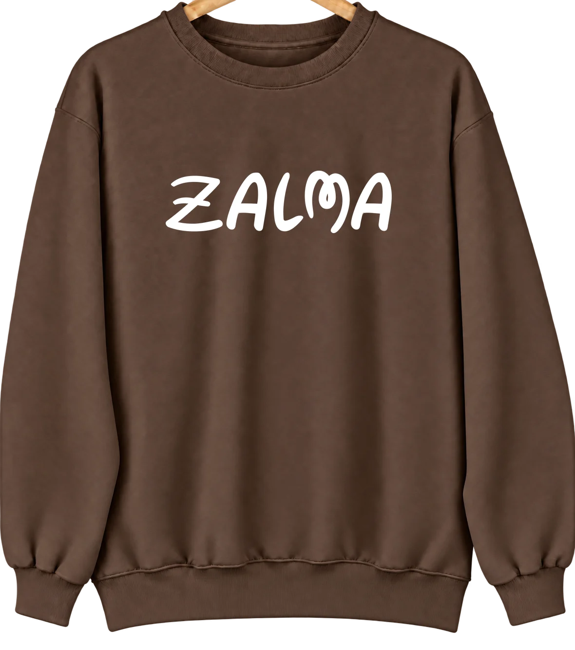 Zalma, Missouri Hometown Crewneck — Brown