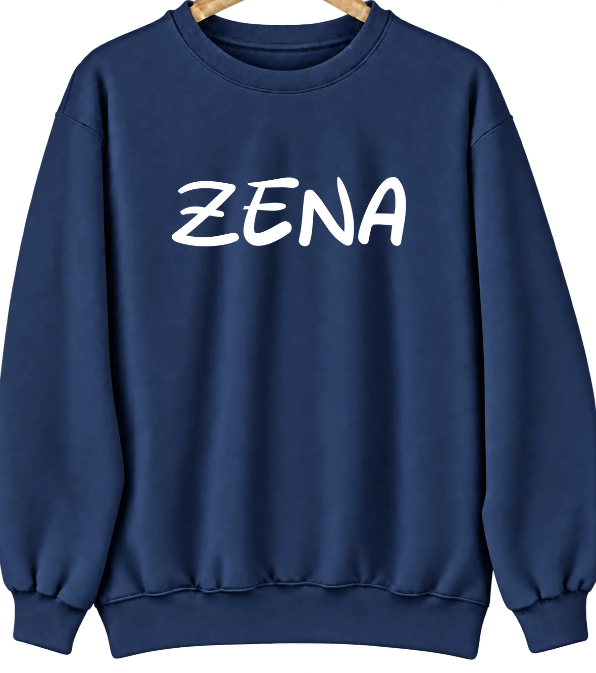 Zena, Oklahoma Hometown Crewneck — Navy